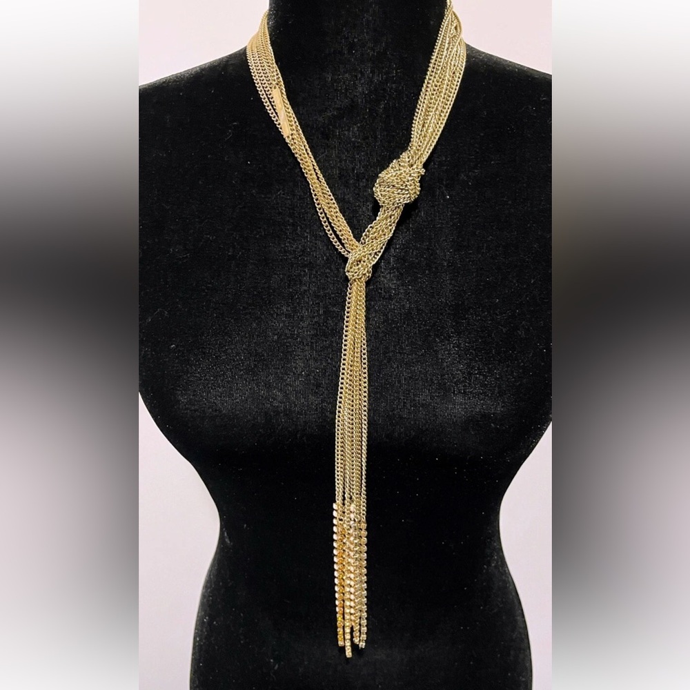 BCBGeneration Gold Layered Knot Necklace